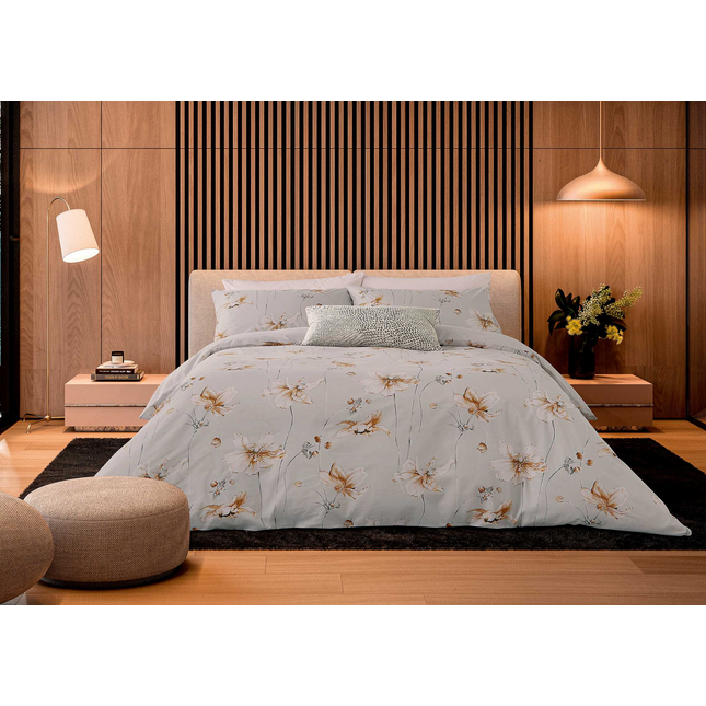 Nalu by Nicole Scherzinger "Alaula" Duvet Cover Set in Stone & Sunset