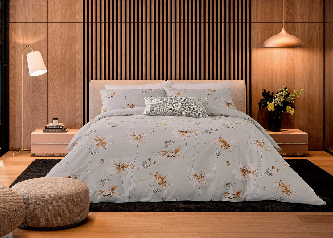 Nalu by Nicole Scherzinger "Alaula" Duvet Cover Set in Stone &amp; Sunset