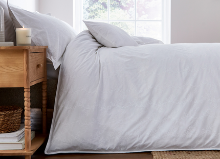 Murmur "Bea" Embroidery Duvet Cover Sets in White