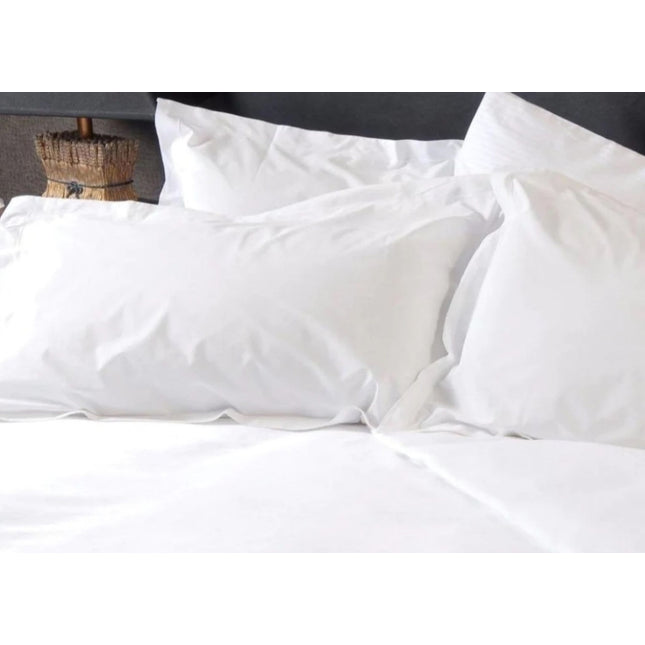 Linen Obsession "Real Hotel Linen" عدد 500 خيط من الساتين القطني باللون الأبيض