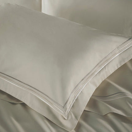 Christy "500TC Luxury Supima " Bed Linen with Linen Triple Embroidery