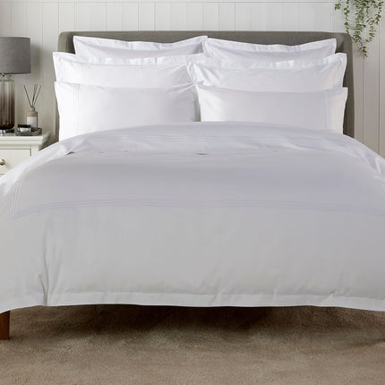 Christy "500TC Luxury Supima" Bed Linen with White Triple Embroidery