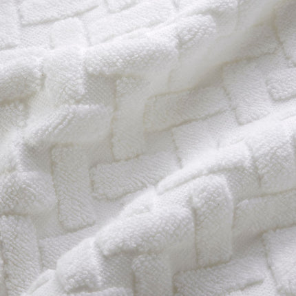 Christy "Trellis" Bath Towels & Bath Mat Collection in White