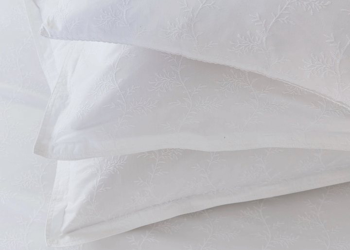 Murmur "Bea" Embroidery Duvet Cover Sets in White