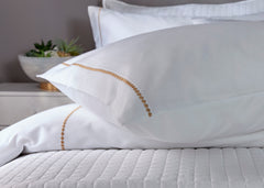 Christy "Appleby" Duvet Cover Sets in Gold Embroidery