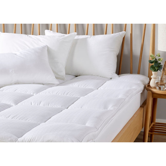 Christy "Sateen Touch" Anti Allergy Luxury Mattress Topper in White