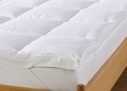 Christy "Sateen Touch" Anti Allergy Luxury Mattress Topper in White