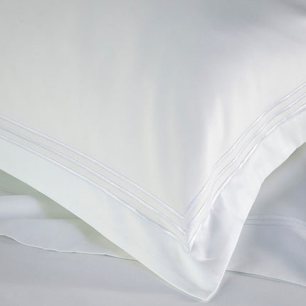 Christy "500TC Luxury Supima" Bed Linen with White Triple Embroidery