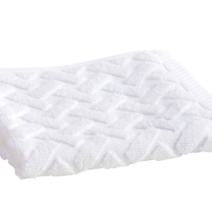 Christy "Trellis" Bath Towels & Bath Mat Collection in White