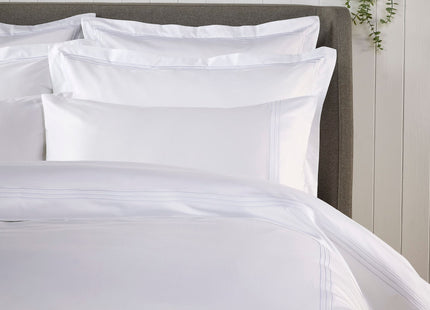Christy "500TC Luxury Supima" Bed Linen with White Triple Embroidery