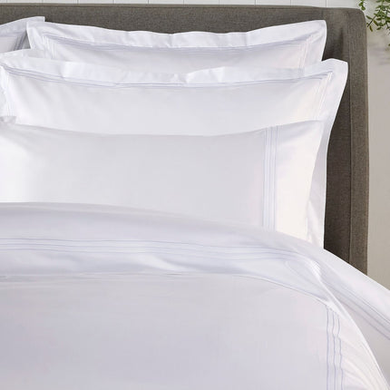 Christy "500TC Luxury Supima" Bed Linen with White Triple Embroidery