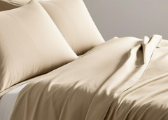 Sleep City "800TC Plain Dyes" Bed Linen in Linen