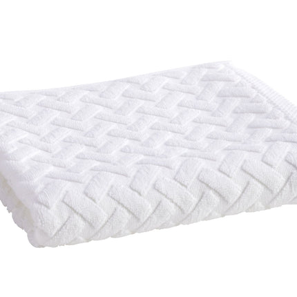 Christy "Trellis" Bath Towels & Bath Mat Collection in White