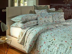 Amalia "Infantas" 430 Thread Count Bed Linen in Blue