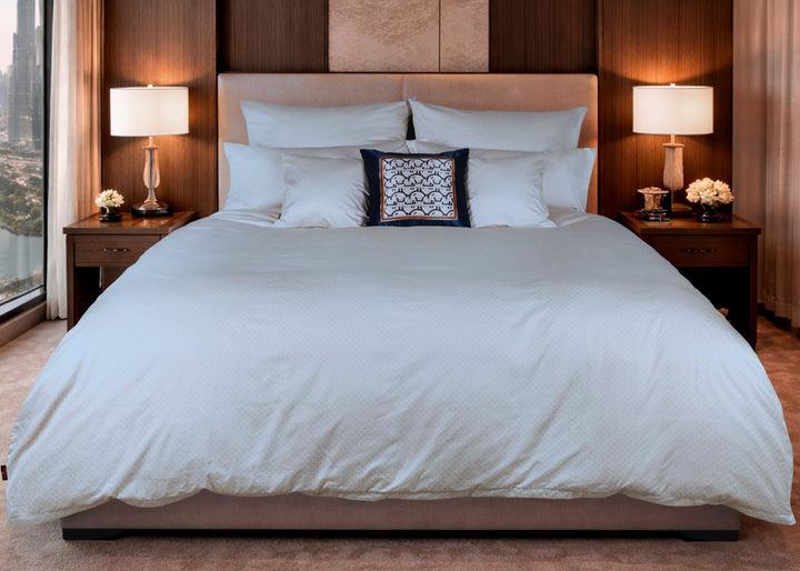 Aigner "Glamour" 500 Thread Count Bed Linen in White