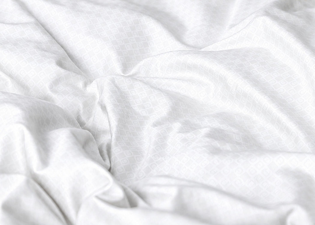 Aigner "Glamour" 500 Thread Count Bed Linen in White