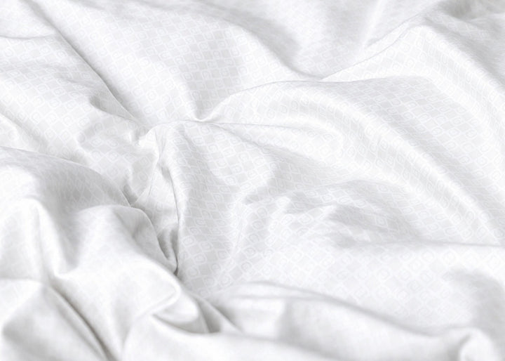 Aigner "Glamour" 500 Thread Count Bed Linen in White