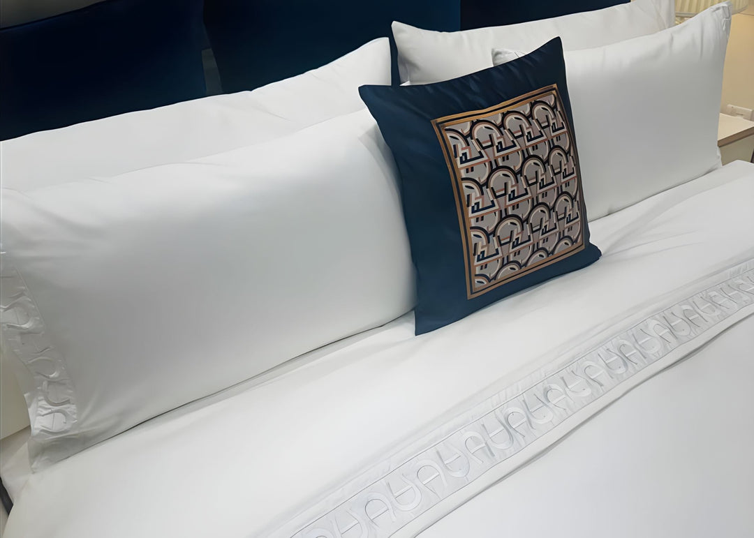 Aigner "Palace Elegance" 500 Thread Count Bed Linen in White