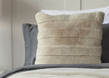 Belledorm "Alaska" Fur Filled Cushion in Oatmeal