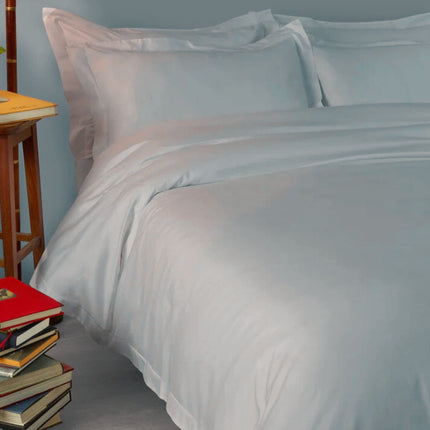 Amalia "Suave" 430 Thread Count Bed Linen with Single Embroidery Line in Cool Grey