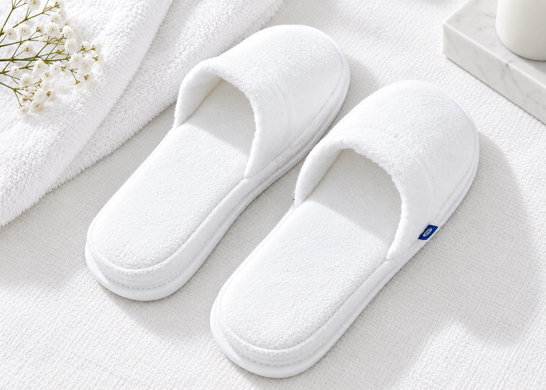 Amalia "Anti Slip" Bathroom Slipper in White
