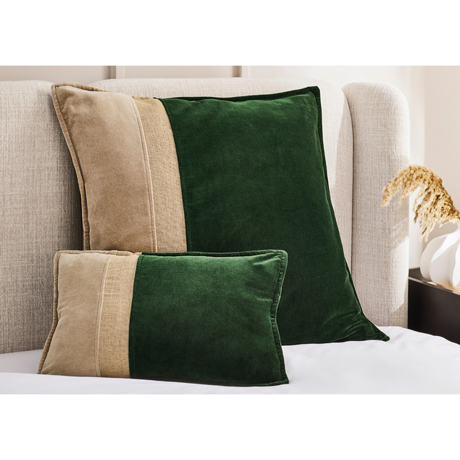 Christy "Antibes" Decorative Filled Cushion in Forest Green