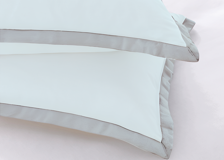 Sleep City "Cosmopolitan 300TC Sateen" Duvet Cover Set w/ Oxford edge Stone Boarder