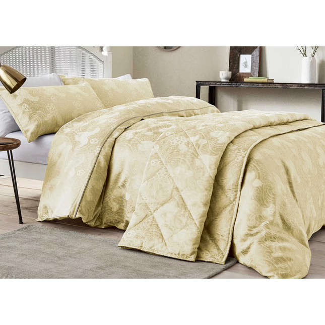 Sanderson "Ashbee" Duvet Cover and Oxford Pillowcase in Soft Gold