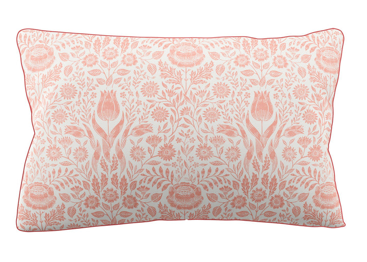Laura Ashley "Ashstead Damask" Duvet Cover Set in Natural Coral