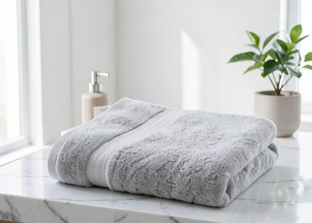 Bedeck of Belfast "Alessa" Towels in Silver