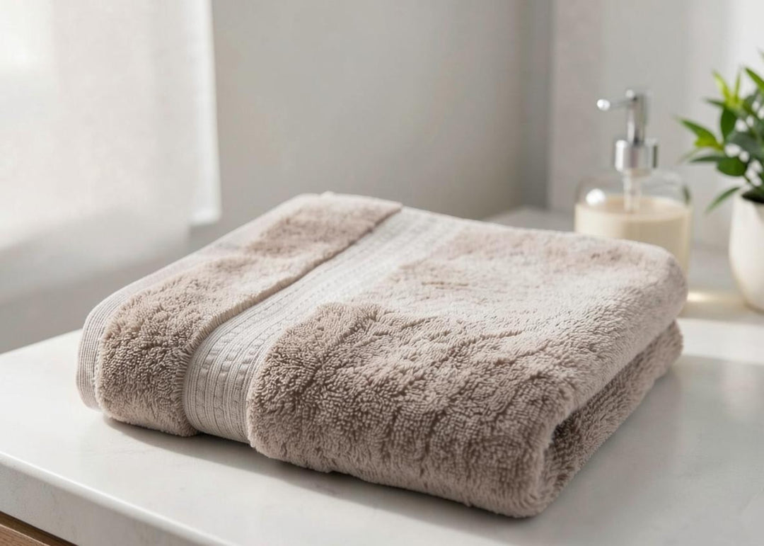 Bedeck of Belfast "Alessa" Towels in Truffle