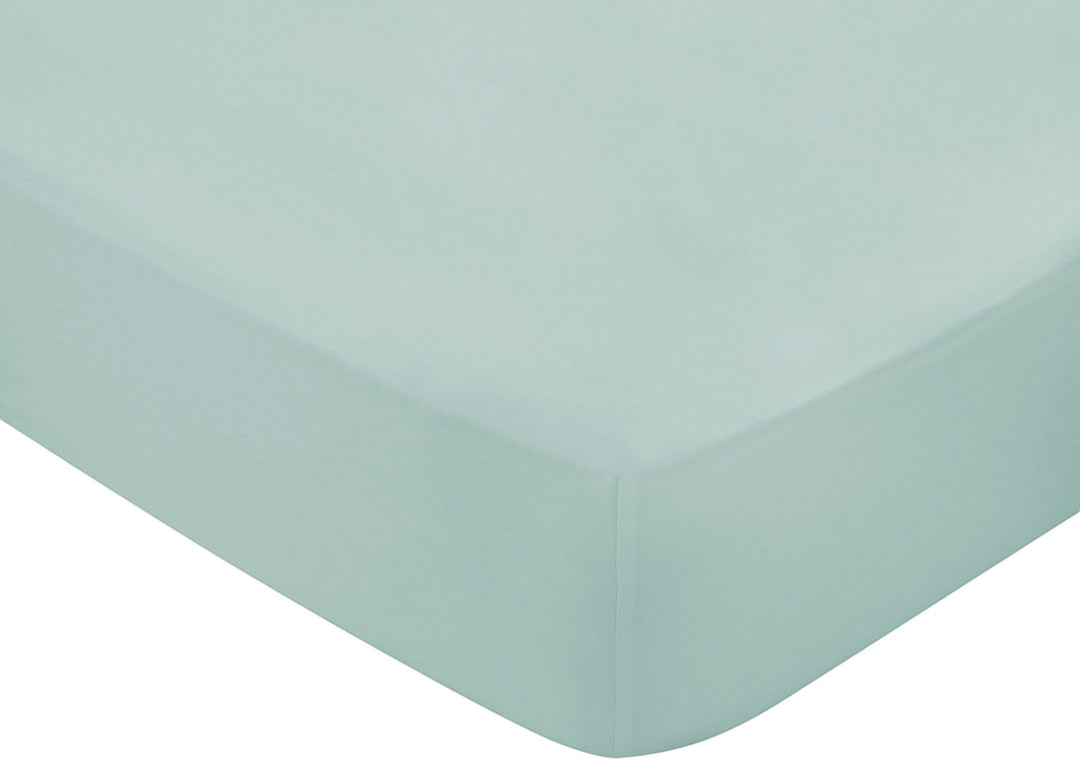 Bedeck of Belfast "400 TC Fine Linens Sateen" Fitted Sheet in Celladon