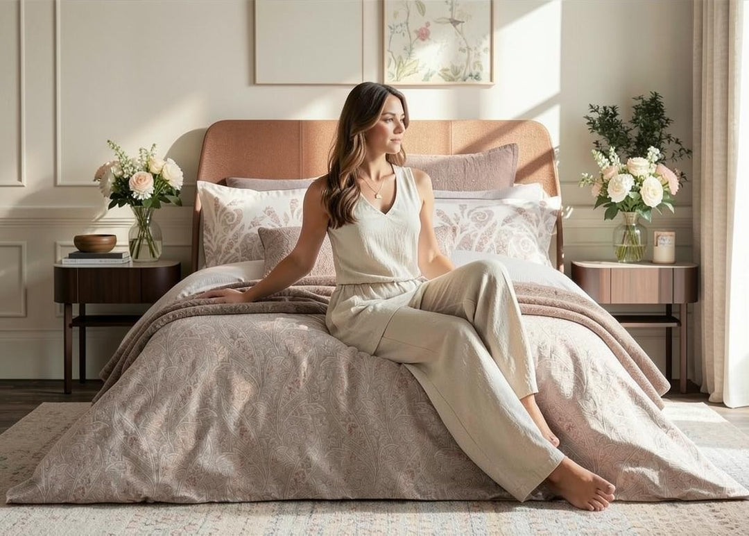 Bedeck of Belfast "Umma" Duvet Cover Set in Charcoal