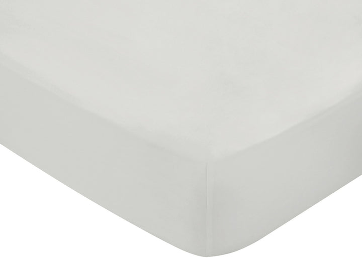 Bedeck of Belfast "400 TC Fine Linens Sateen" Fitted Sheet in Silver