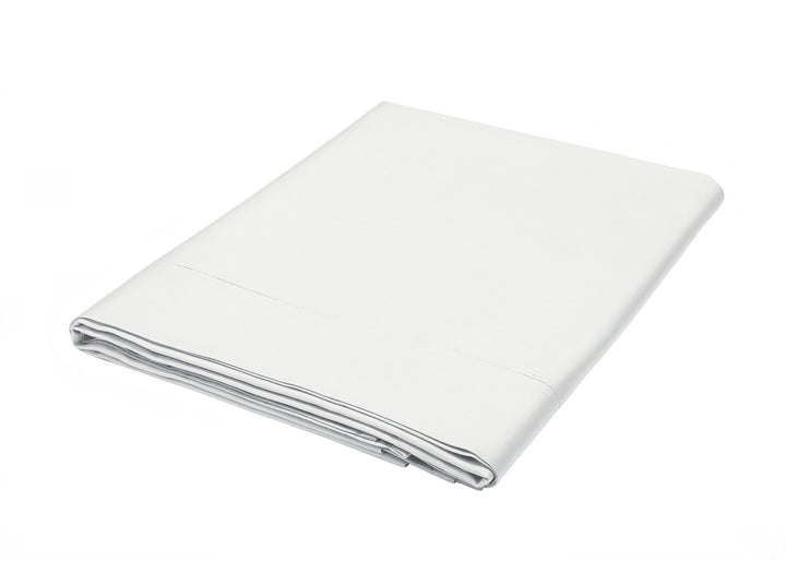Bedeck of Belfast "400 TC Fine Linens Sateen" Flat Sheet in White