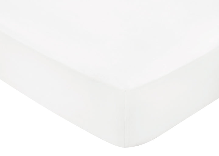 Bedeck of Belfast "400 TC Fine Linens Sateen" Fitted Sheet in White