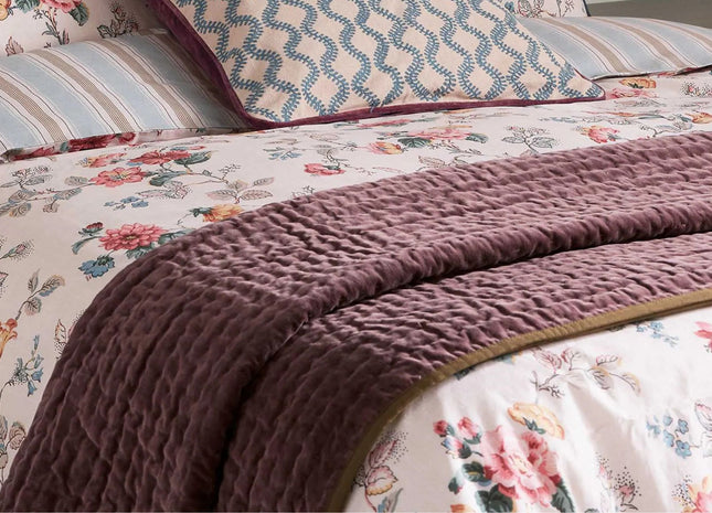Bedeck of Belfast "Elinor" Quilted Throw in Multi