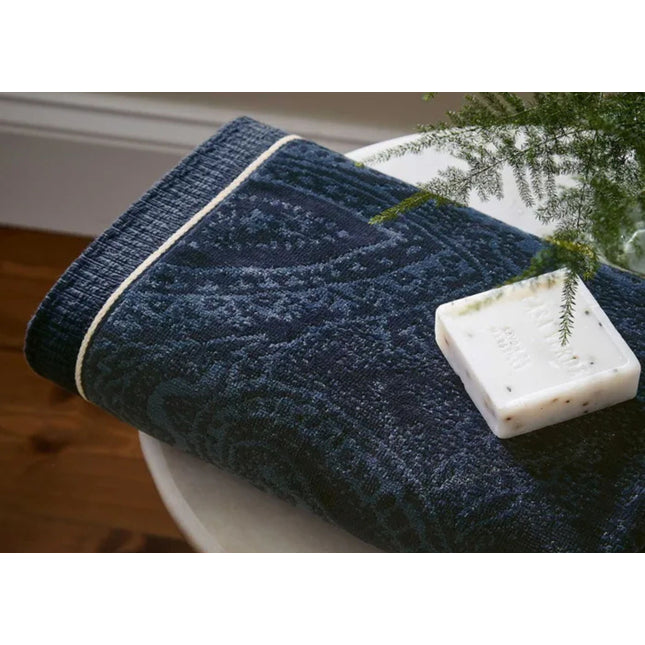 Bedeck of Belfast "Freya" Bath Towels Collection in Navy