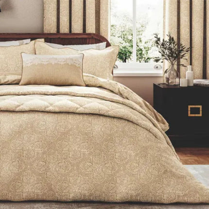 طقم غطاء لحاف "سيبيل" من Bedeck of Belfast بلون بيض البط