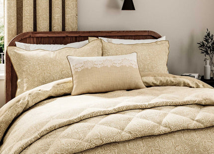 Bedeck of Belfast "Layla" Duvet Cover Set in Soft Gold