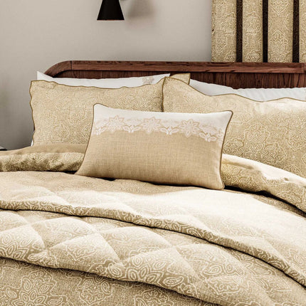 Bedeck of Belfast "Layla" Bedspread in Soft Gold