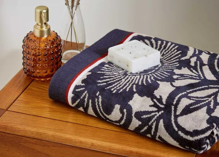 Bedeck of Belfast "Stafford" Towels in Navy