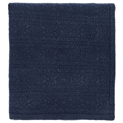 Bedeck of Belfast "Stafford" Quilted Throw in Navy