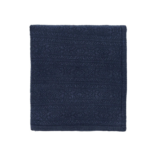 Bedeck of Belfast "Stafford" Quilted Throw in Navy
