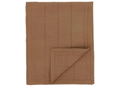 Bedeck of Belfast "Zenda" Quilted Throw in Tan