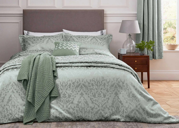 Bedeck of Belfast "Kadir" Bedspread  in Sage