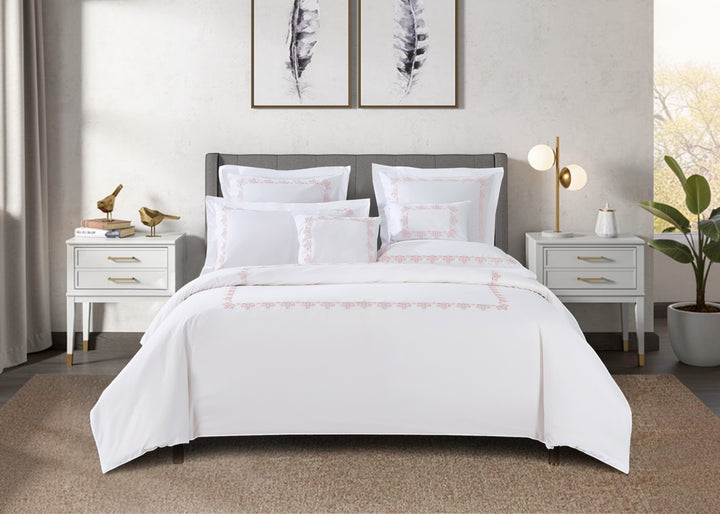 Oceana "Blossom" Duvet Cover Set in White