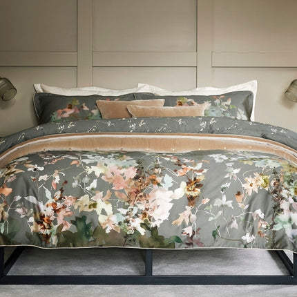 Christy "Botanical" Duvet Cover Sets in Forest