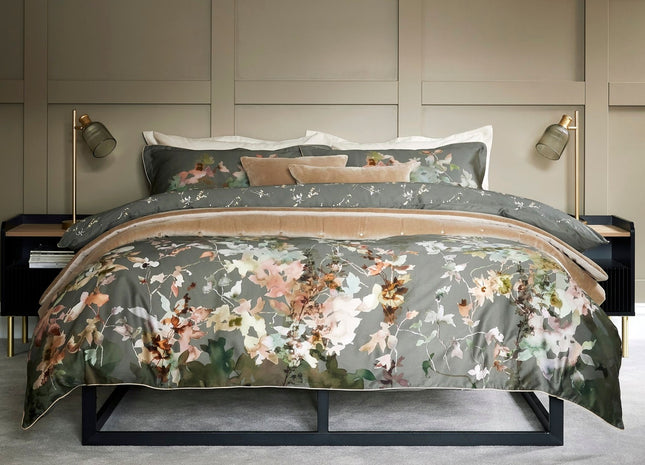 Christy "Botanical" Duvet Cover Sets in Forest