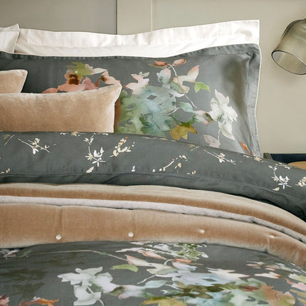 Christy "Botanical" Duvet Cover Sets in Forest